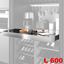 Immagine di tavoli estraibili opla top base  60 inox modulo spalla 18                                                                                           