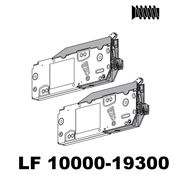 Immagine di 22F2810 KRAFTSP S2 ZN - AVENTOS HF T per anta a soffietto base forza con fattore di carico 10000-19300 (per 2 pezzi) con viti euro preinserite adatto per SERVO-DRIVE 