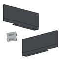 Immagine di 22.8000 ABD R+L V1HGIG - AVENTOS H/FLS T per anta soffietto placchetta di copertura grande destro+sinistro grigio scuro 