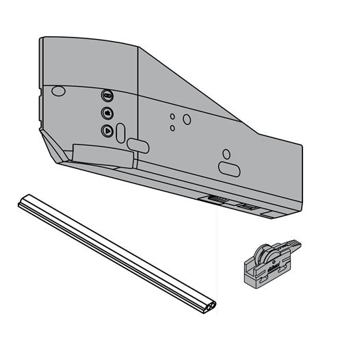 Immagine di 23.A000 ANT+ZUT V1 TGR - unità motrice SERVO-DRIVE per AVENTOS sistemi per ante a ribalta AVENTOS HF/HL/HS TOP preregolato per HF T 