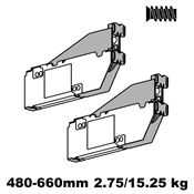 Immagine di 22S2510 KRAFTSP S2 ZN - AVENTOS HS per anta basculante Base forza con viti EURO premontate adatto per SERVO-DRIVE 