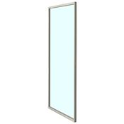 Immagine di Kit porta battente Pivot Grid larghezza fino a 1000 mm altezza fino a 3000 mm con incontro magnetico verniciato bianco ral 9002 