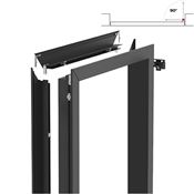 Immagine di Kit stipiti porta battente spingere Pivot larghezza fino a 1000 mm altezza fino a 3000 mm verniciato metalgrey 