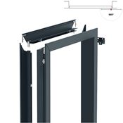 Immagine di Kit stipiti porta battente tirare Pivot larghezza fino a 1000 mm altezza fino a 3000 mm verniciato grafite 