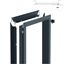 Immagine di Kit stipiti porta battente tirare Pivot larghezza fino a 1000 mm altezza fino a 3000 mm verniciato grafite 