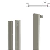 Immagine di Kit stipiti porta battente spingere Pivot senza traverso altezza fino a 3000 mm verniciato bianco ral 9002 