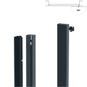 Immagine di Kit stipiti porta battente tirare Pivot senza traverso altezza fino a 3000 mm verniciato grafite 