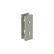 Immagine di Set placche per serratura porte battente Pivot Grid con foro maniglia e foro cilindro europeo verniciate bianco ral 9002 