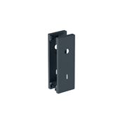 Immagine di Set placche per serratura porte battente Pivot Grid con foro maniglia e foro chiave Patent verniciate grafite 