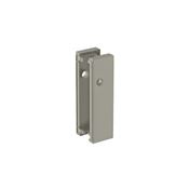 Immagine di Set placche per serratura porte battente Pivot Grid con solo foro maniglia verniciate bianco ral 9002 