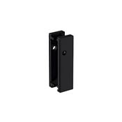 Immagine di Set placche per serratura porte battente Pivot Grid con solo foro maniglia anodizzate nero spazzolato 