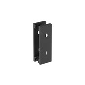Immagine di Set placche per serratura porte battente Pivot Grid con foro maniglia e foro chiave Patent verniciate metalgrey 