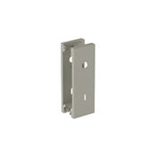Immagine di Set placche per serratura porte battente Pivot Grid con foro maniglia e foro chiave Patent verniciate bianco ral 9002 