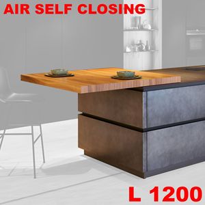 Immagine di meccanismi tavoli estraibili snack topa l1200 set 1 tavolo c/self closing                                                                                           
