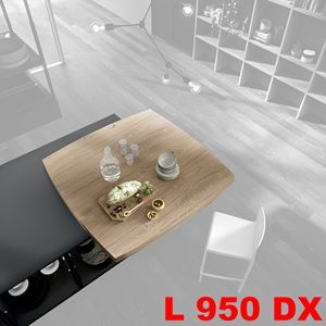Immagine di meccanismi tavoli estraibili slide l 950 dx r set 1 tavolo s/piani c/tappi                                                                                           