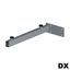 Immagine di reggimensole a staffa 30x20 dx mm. 320 b.co op. c/2 viti regolazione+tappo                                                                                           