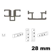 Immagine di telai fine traverse mm 28 argento mm 2700                                                                                           