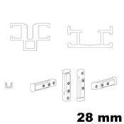 Immagine di telai fine traverse mm 28 bianco mm 2700                                                                                           
