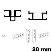 Immagine di telai fine traverse mm 28 nero mm 2700                                                                                           