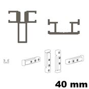 Immagine di telai fine traverse mm 40 argento mm 2700                                                                                           