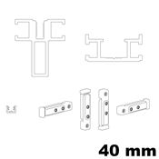 Immagine di telai fine traverse mm 40 bianco mm 2700                                                                                           