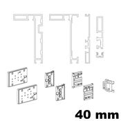 Immagine di telai fine ante esterna mm 40 bianco mm 1400x2700                                                                                           