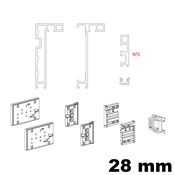 Immagine di telai fine ante interne mm 28 bianco mm 1400x2700                                                                                           