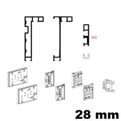 Immagine di telai fine ante interne mm 28 nero mm 1400x2700                                                                                           