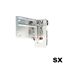 Immagine di supporti basi sospese libra h 7 f sx zinc. c/fori                                                                                           