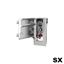 Immagine di supporti basi sospese libra h 7 p sx zinc. c/fori + perni                                                                                           