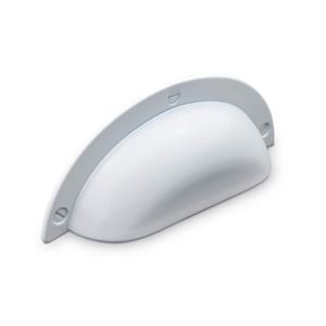 Immagine di maniglie conti mm  64 bianco op.                                                                                            