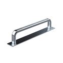 Immagine di maniglie gardone mm 128 goffr. argento                                                                                            