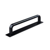 Immagine di maniglie gardone mm 128 goffr. nero op.                                                                                            