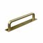 Immagine di maniglie gardone mm 128 goffr. oro sat.                                                                                            