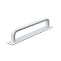 Immagine di maniglie gardone mm 128 goffr. bianco op.                                                                                            