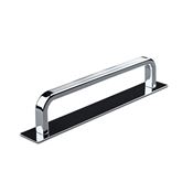Immagine di maniglie gardone mm 128 rigate cromo l.                                                                                            