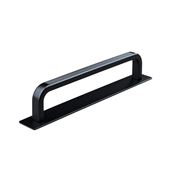 Immagine di maniglie gardone mm 128 rigate nero op.                                                                                            