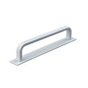 Immagine di maniglie gardone mm 128 rigate bianco op.                                                                                            