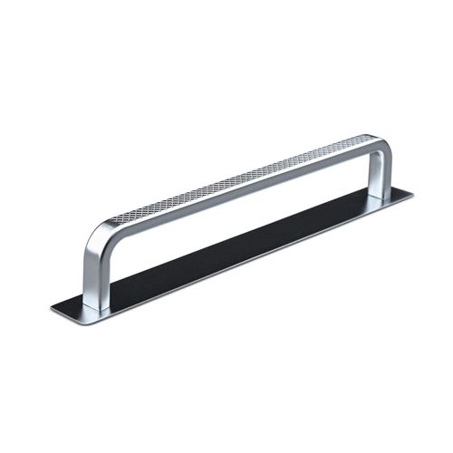 Immagine di maniglie gardone mm 160 goffr. argento                                                                                            
