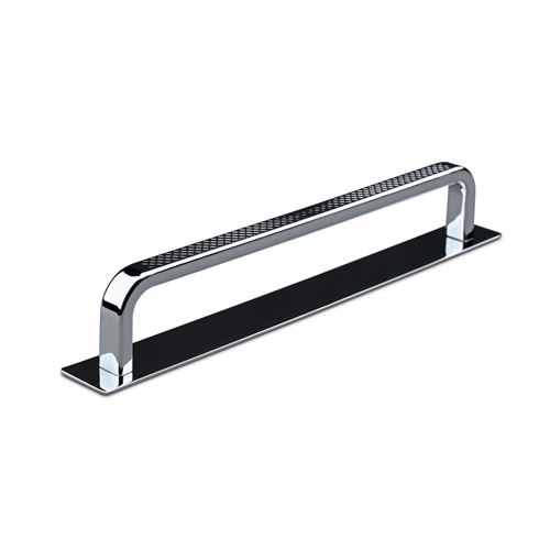Immagine di maniglie gardone mm 160 goffr. cromo l.                                                                                            