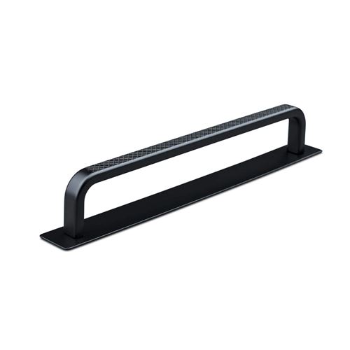 Immagine di maniglie gardone mm 160 goffr. nero op.                                                                                            