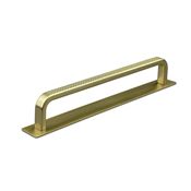 Immagine di maniglie gardone mm 160 goffr. oro sat.                                                                                            