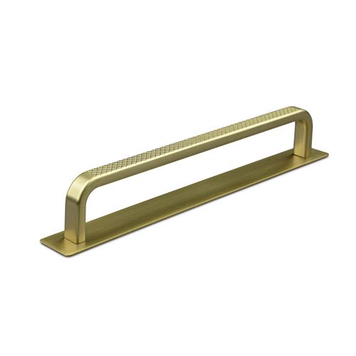 Immagine di maniglie gardone mm 160 goffr. oro sat.                                                                                            