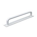 Immagine di maniglie gardone mm 160 goffr. bianco op.                                                                                            