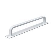Immagine di maniglie gardone mm 160 goffr. bianco op.                                                                                            