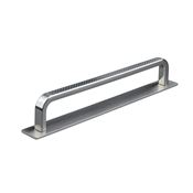 Immagine di maniglie gardone mm 160 goffr. nich. sat.                                                                                            