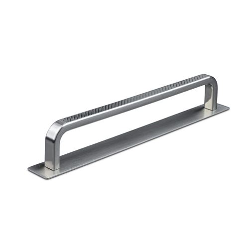 Immagine di maniglie gardone mm 160 goffr. nich. sat.                                                                                            