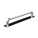 Immagine di maniglie gardone mm 160 rigate argento                                                                                            