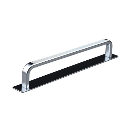 Immagine di maniglie gardone mm 160 rigate argento                                                                                            