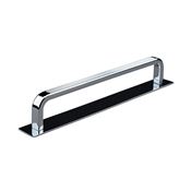 Immagine di maniglie gardone mm 160 rigate cromo l.                                                                                            